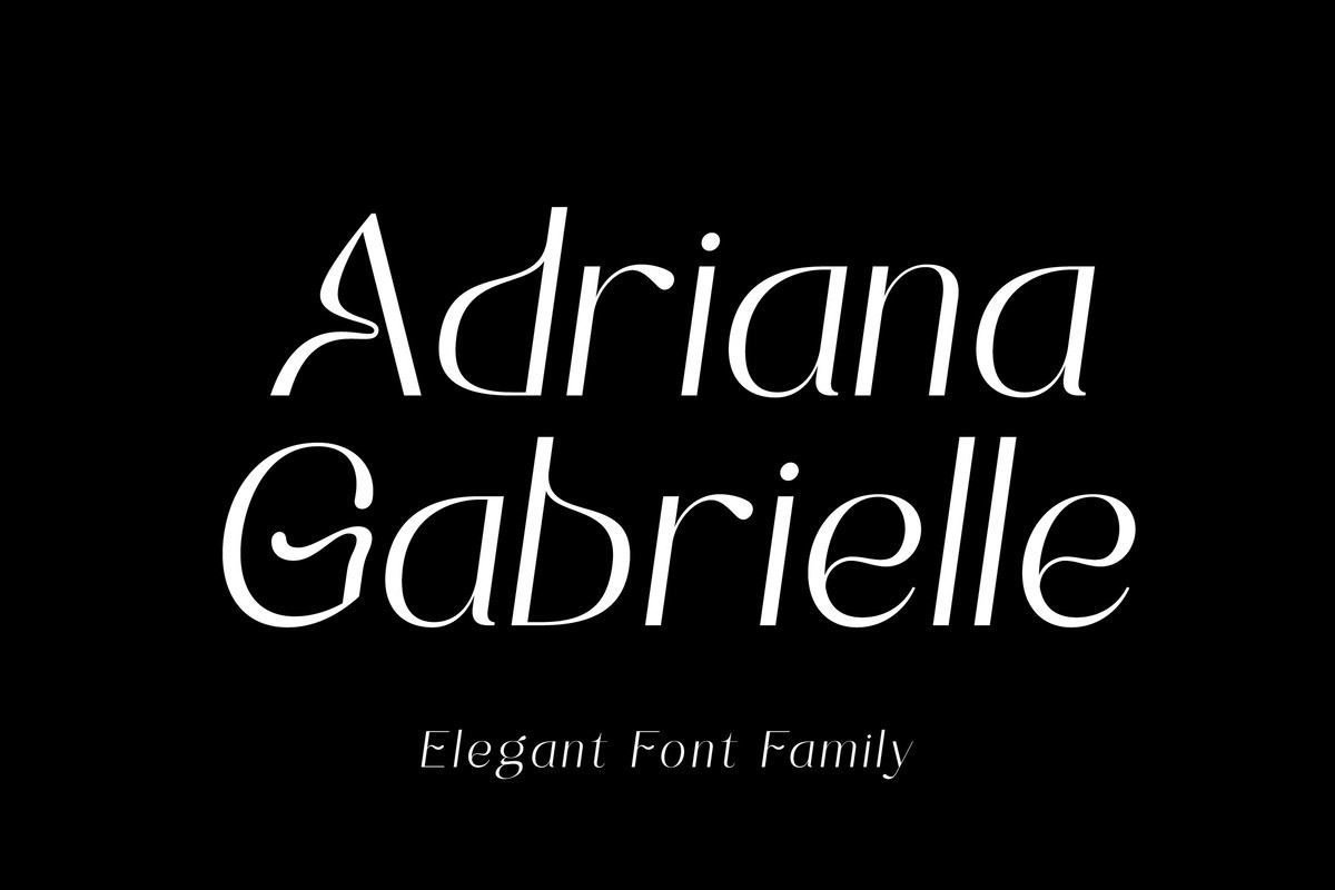 Adrianna Gabrielle Font preview